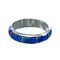 Genuine Sterling Silver Zuni Blue Opal Ring Size 7-3/4 AX130092